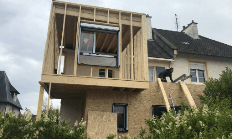 Extension de maison en bois dans le Calvados