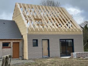 construction d'une maison en bois