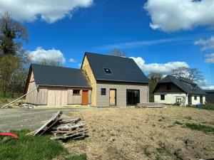 construction d'une maison en bois