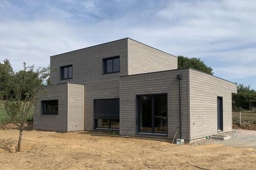 Construction d’une maison SYbois, au sud de Caen.