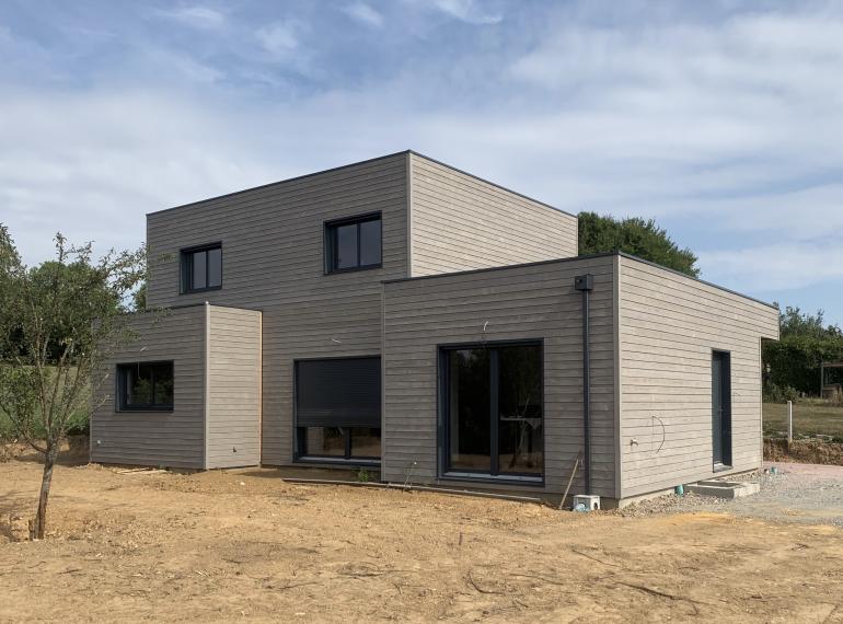 Construction d’une maison SYbois, au sud de Caen.