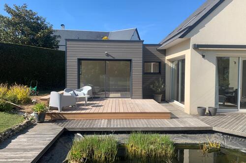 Création d’une extension en bois sur une maison au nord de Caen