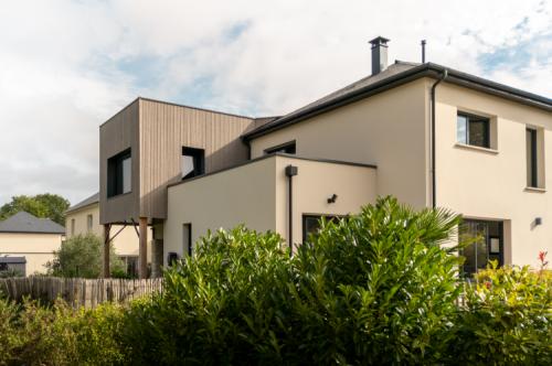 Extension en surélévation en ossature bois dans le Bessin
