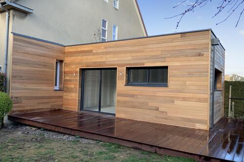 Construction d’une extension pour une cuisine et salle à manger en Normandie