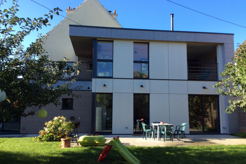 Réalisation d'une belle extension ossature bois à Caen