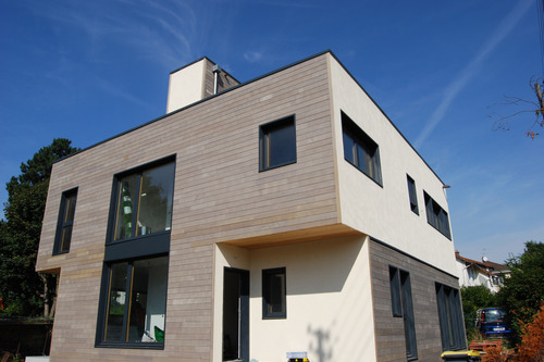 Maison en ossature bois (fabrication SYBOIS) dans les Yvelines