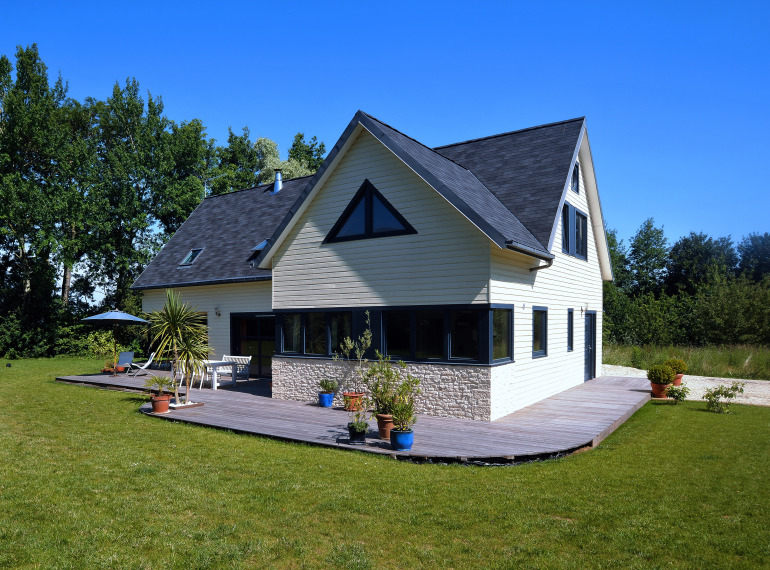 Construction d'une maison en bois massif à Colleville - Calvados