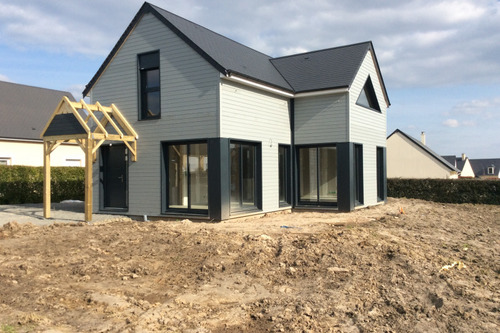 Construction d'une maison ossature SYbois à Bayeux