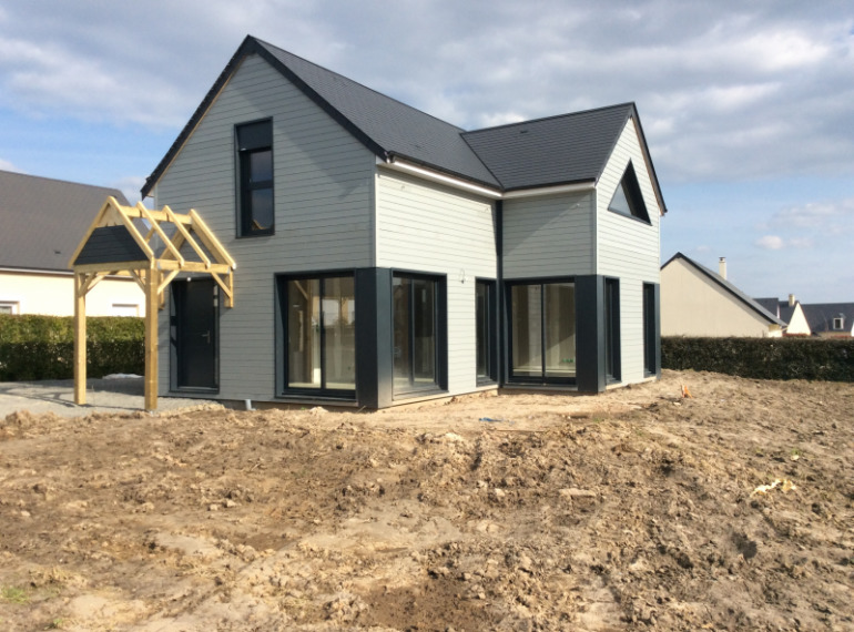 Construction d'une maison ossature SYbois à Bayeux